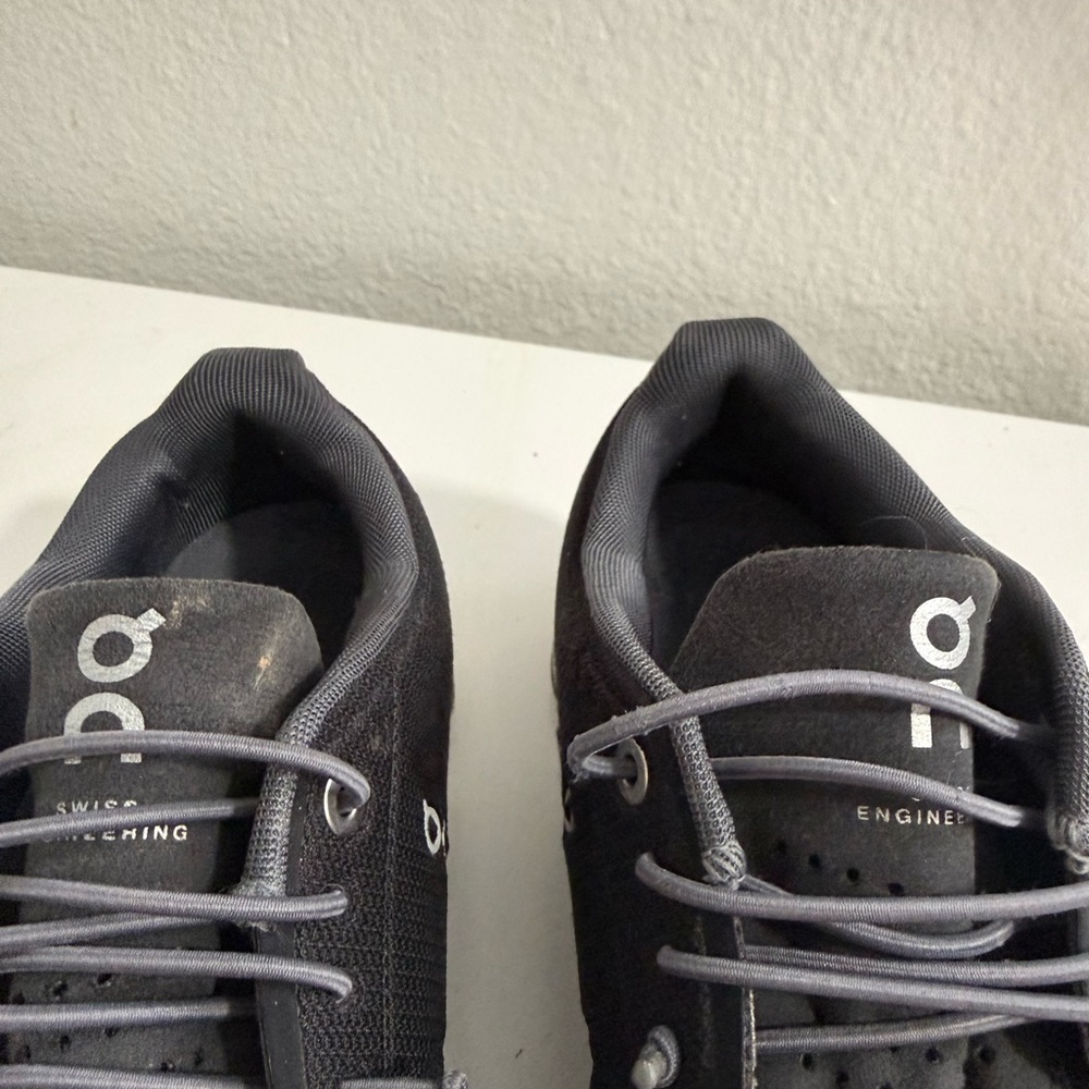 On Running Men's Black and White Athletic Shoes - Picture 8 of 10